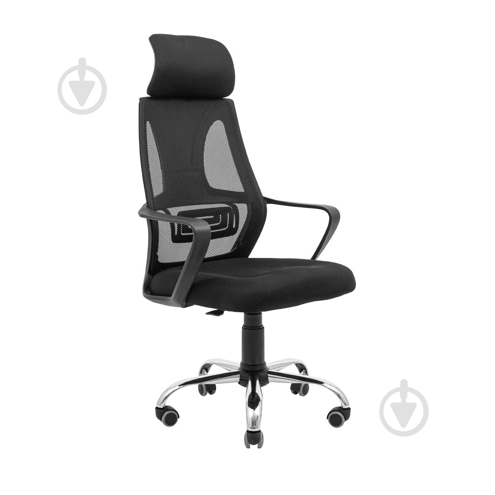 Кресло Richman Профи хром сетка черный - фото 1 Кресло Richman Профи хром сетка черный - фото 1