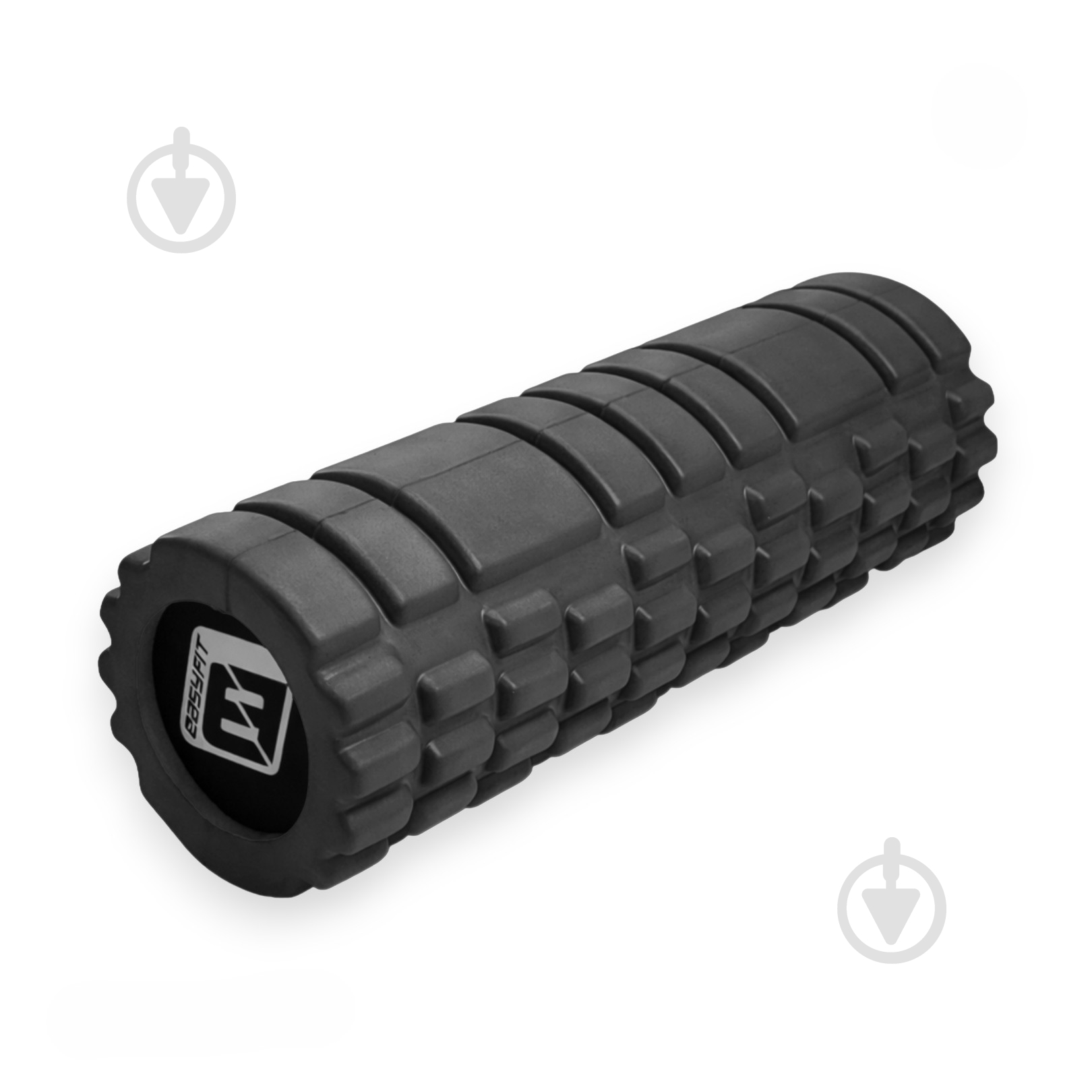 Валик массажный EasyFit Solid Grid Roller Mini 30 см черный - фото 1 Валик массажный EasyFit Solid Grid Roller Mini 30 см черный - фото 1
