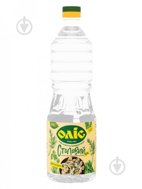 Уксус ТМ Оліс Столовый 870 мл - фото 1