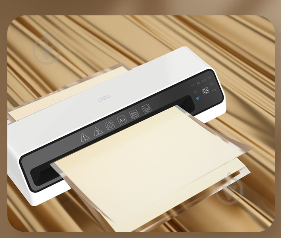 Ламинатор T103 А4 175 мкм Deli - фото 5 Ламинатор T103 А4 175 мкм Deli - фото 5