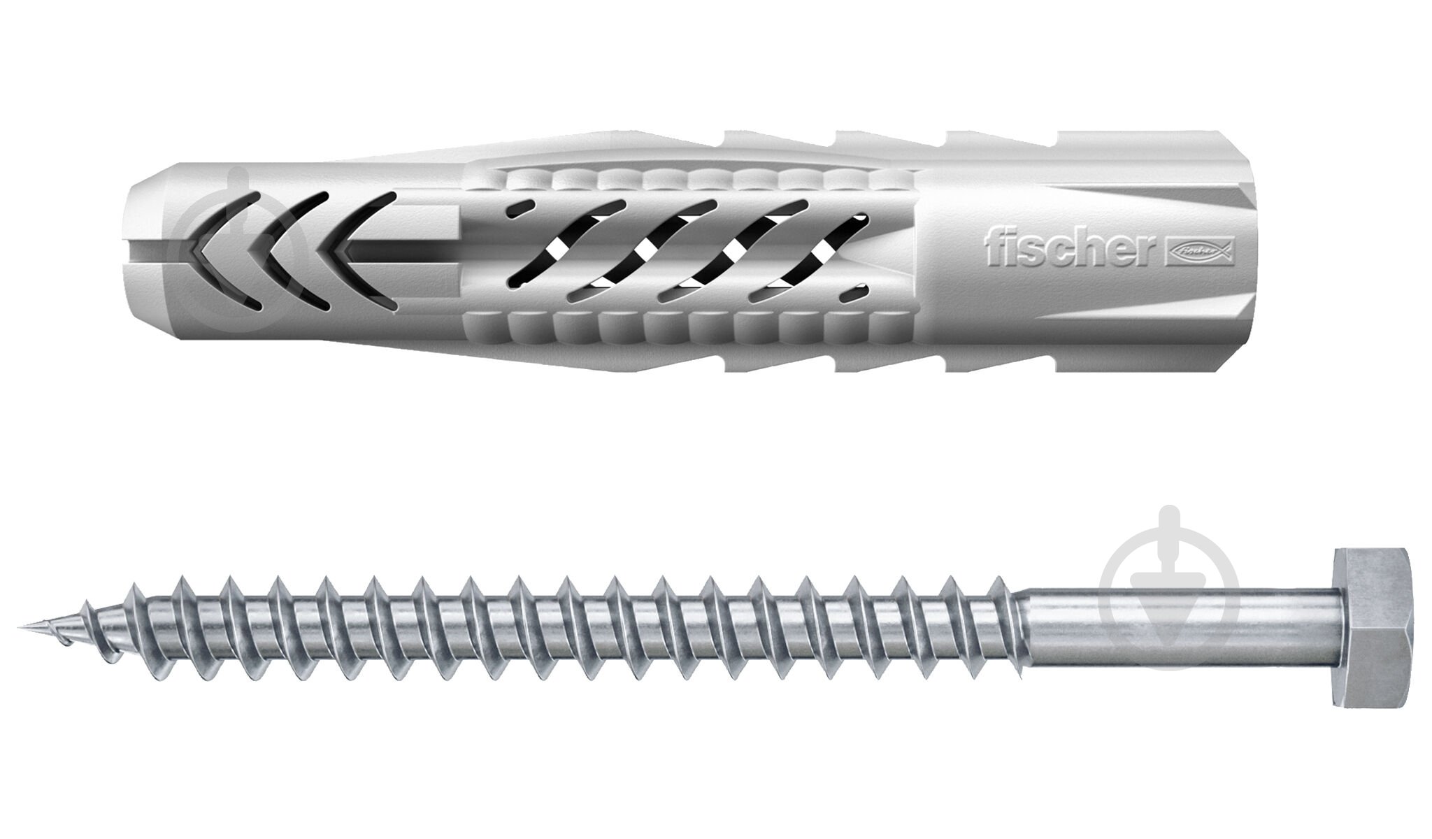 Дюбель универсальный дюбель UX 10x60 без бурта с шурупом FISCHER 10x60 мм 4 шт. (90874) - фото 1