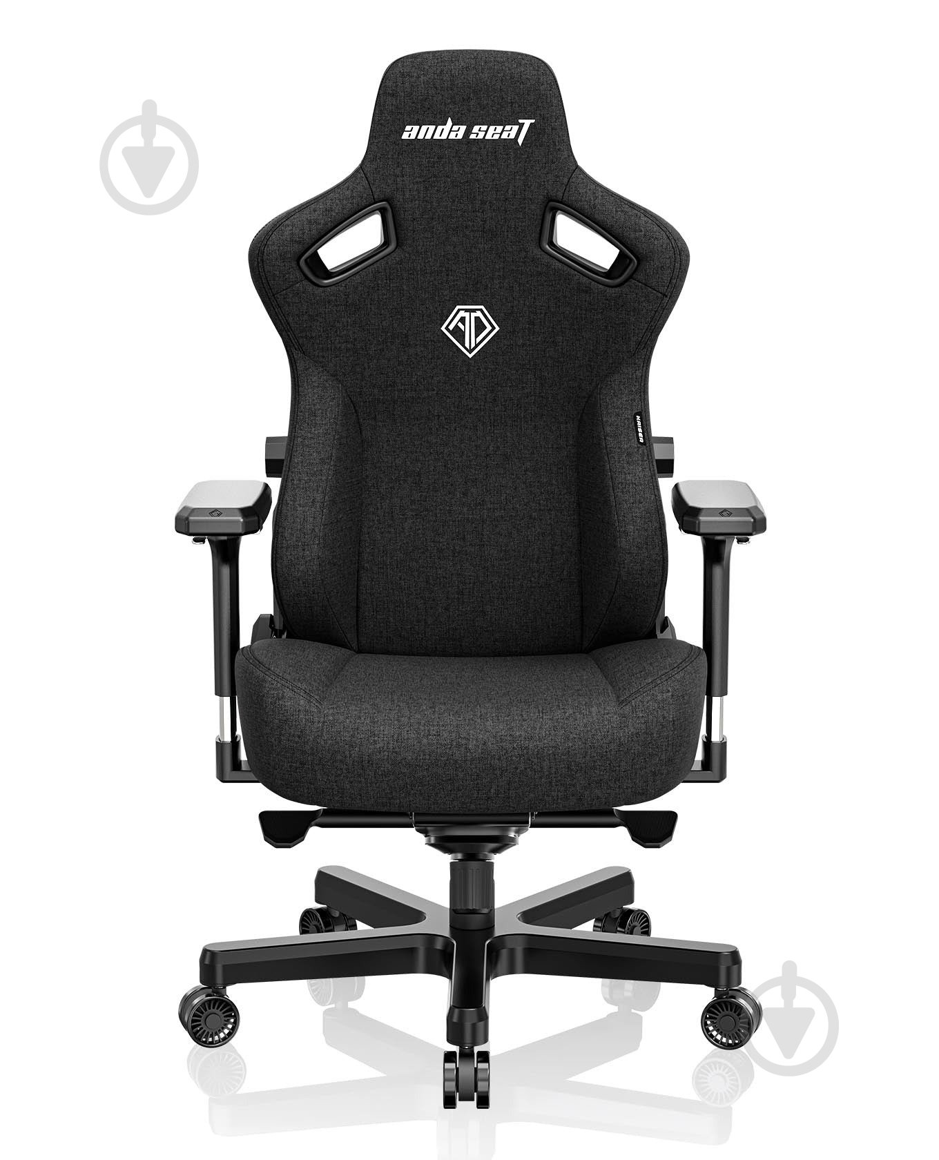 Крісло Anda Seat Kaiser 3 Size L Black Fabric (AD12YDC-L-01-B-CF) чорний - фото 2 Крісло Anda Seat Kaiser 3 Size L Black Fabric (AD12YDC-L-01-B-CF) чорний - фото 2