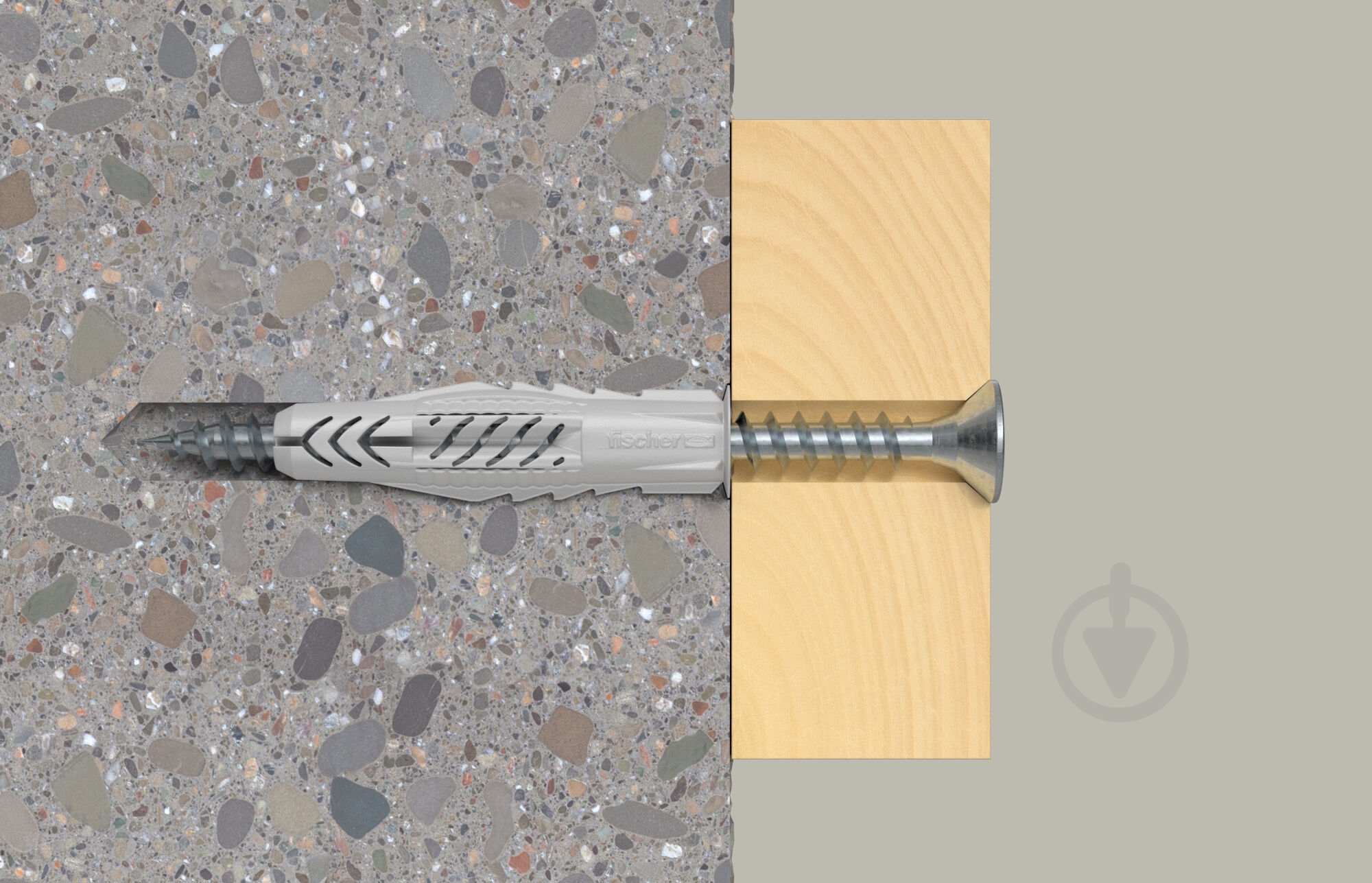 Дюбель универсальный дюбель UX 8x50 с буртом и с шурупом FISCHER 8x50 мм 5 шт. (90879) - фото 6