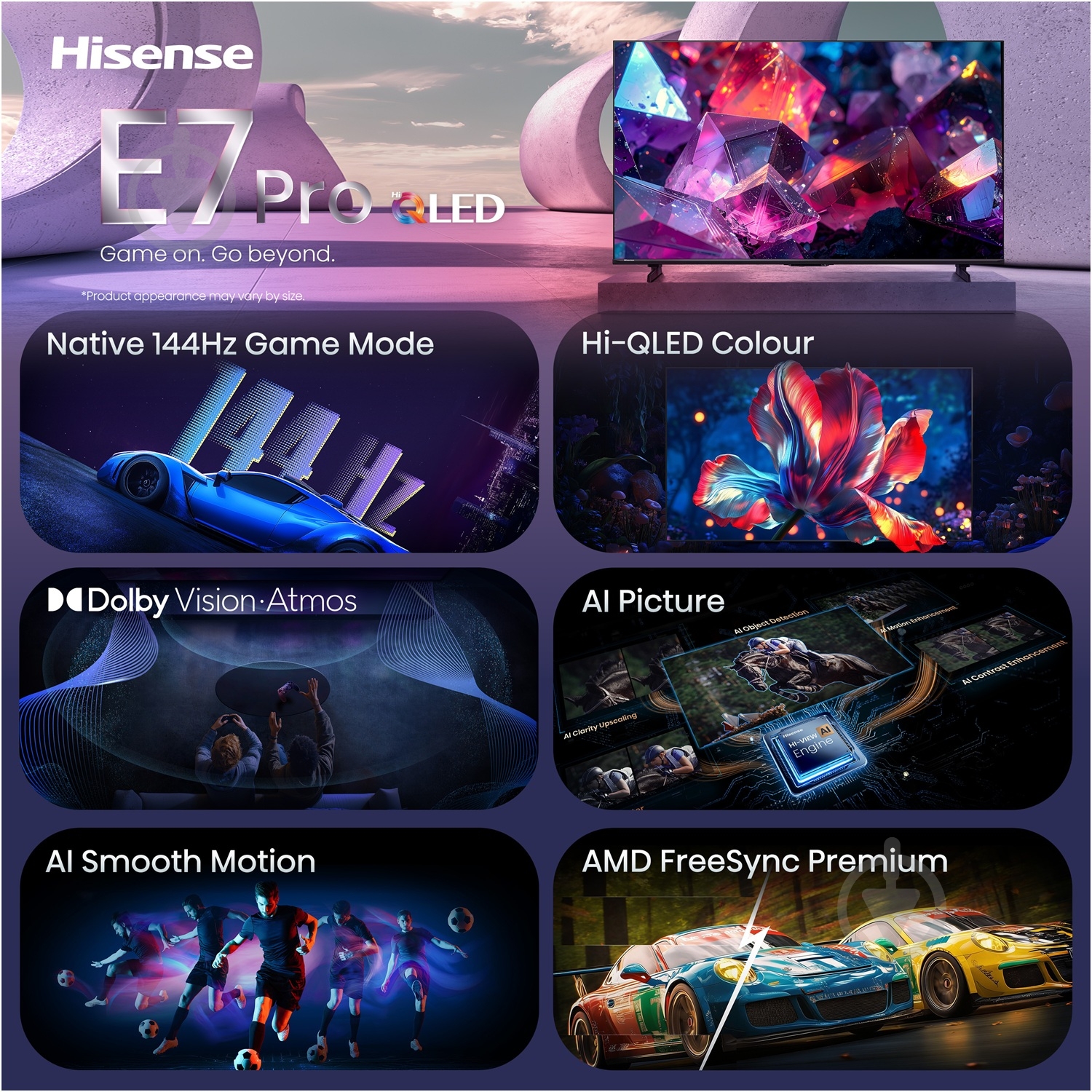 Телевізор Hisense 20018520 43″43E7S PRO - фото 9 Телевізор Hisense 20018520 43″43E7S PRO - фото 9