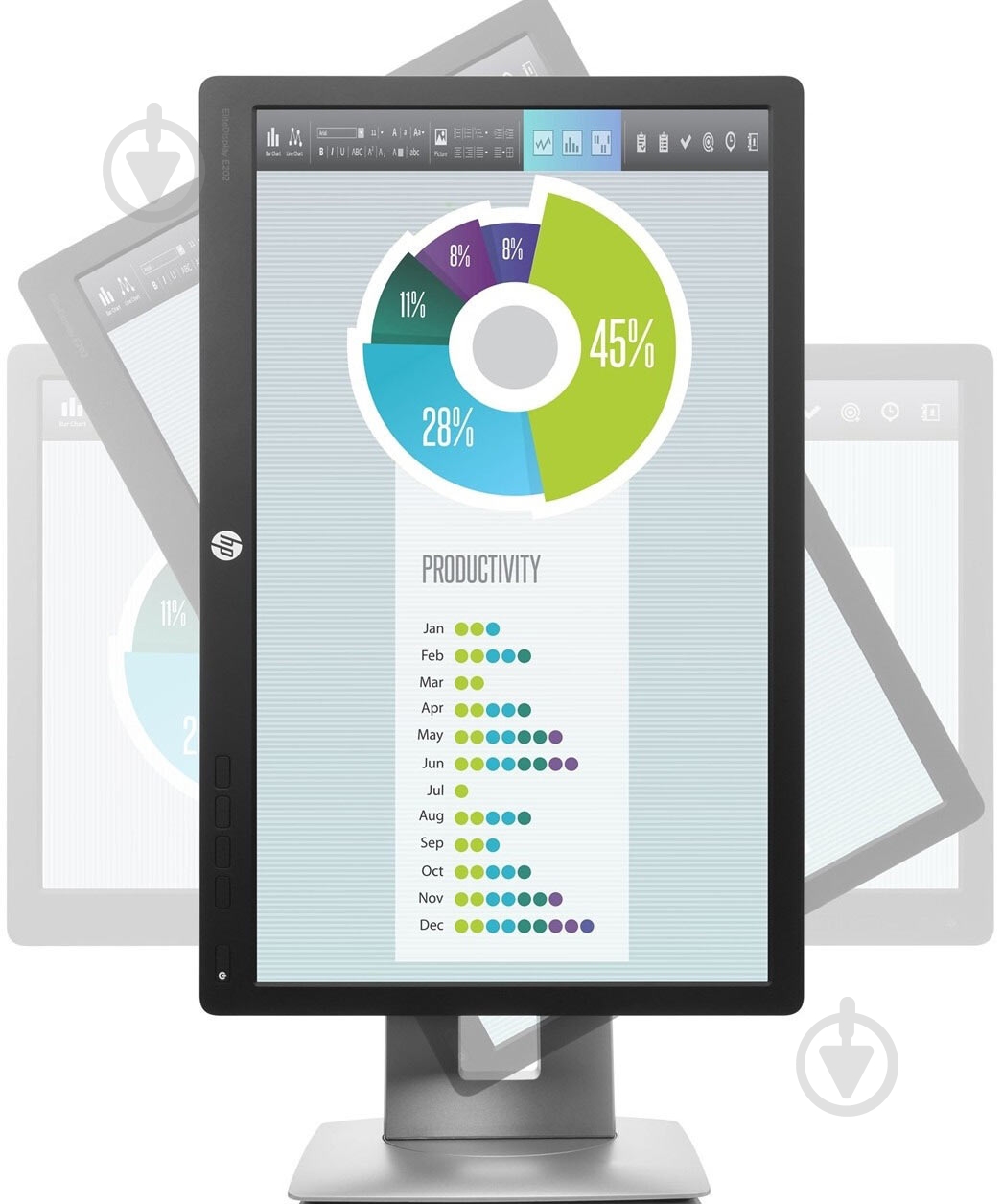 Монітор HP EliteDisplay E202 20" (M1F41AA) - фото 3