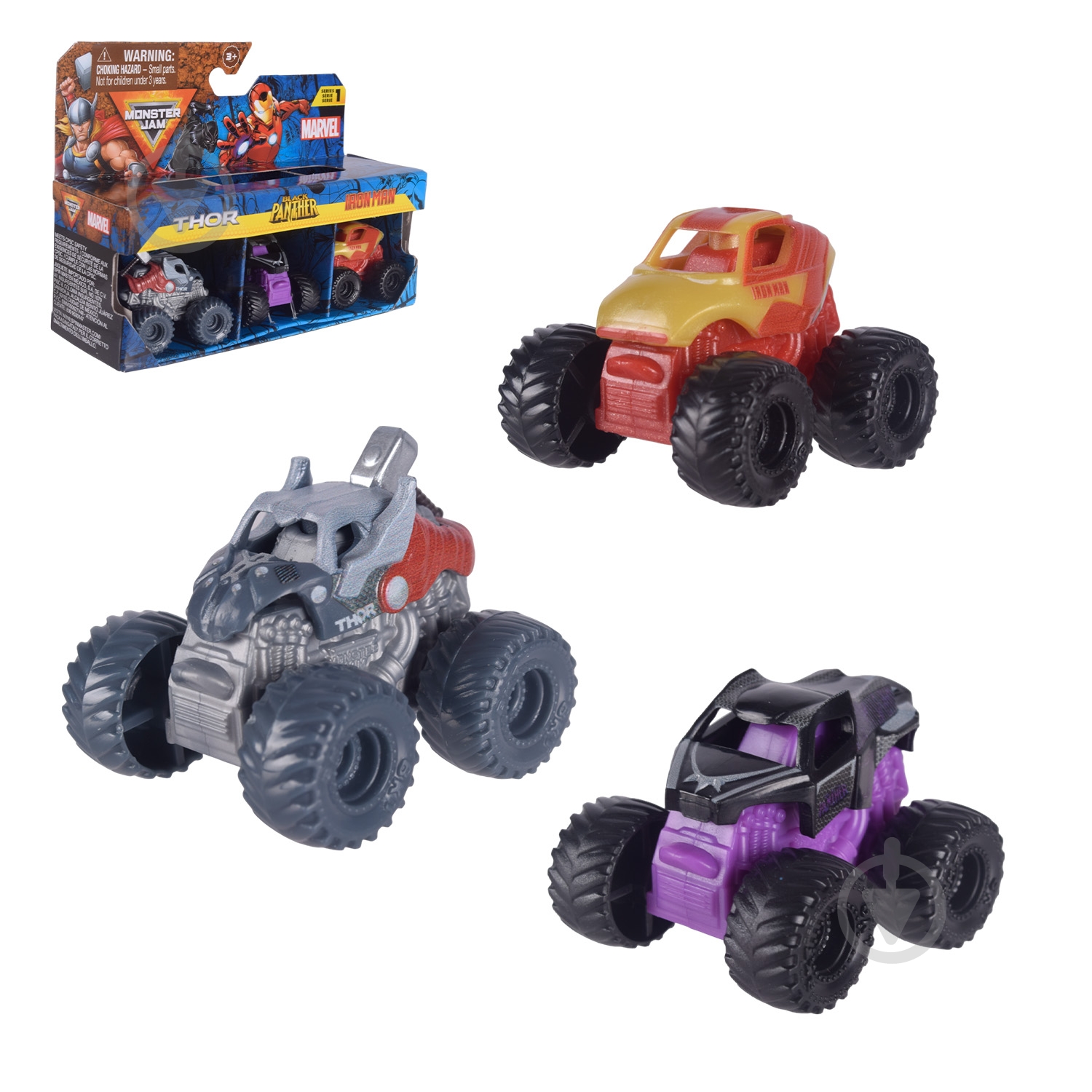 ᐉ Набір машинок Spin Master Monster Jam mini 3 шт. 1:87 6070229