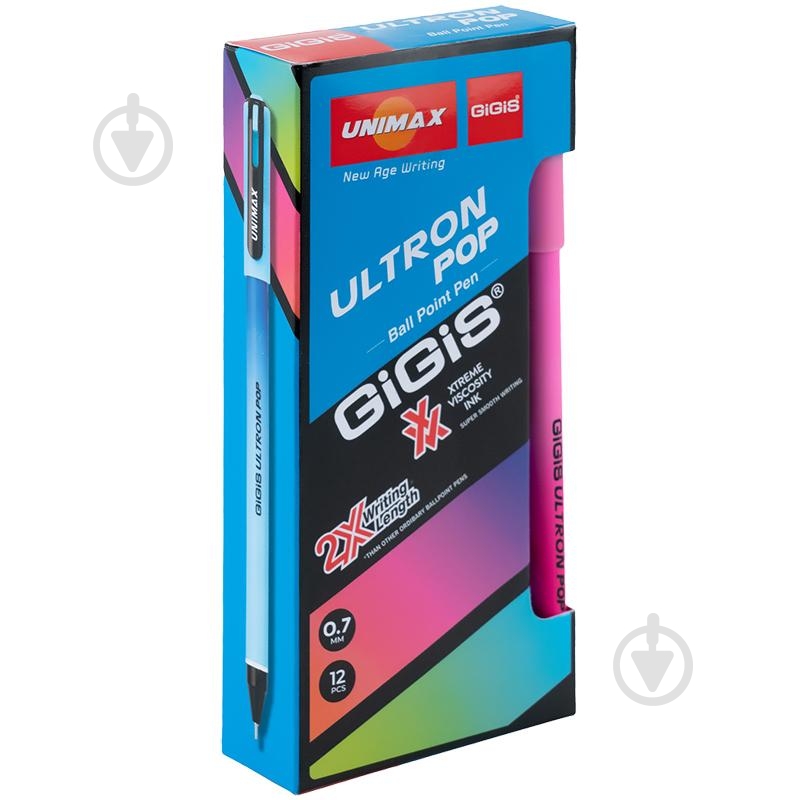 Ручка шариковая Unimax Ultron POP UX-152-02 - фото 3