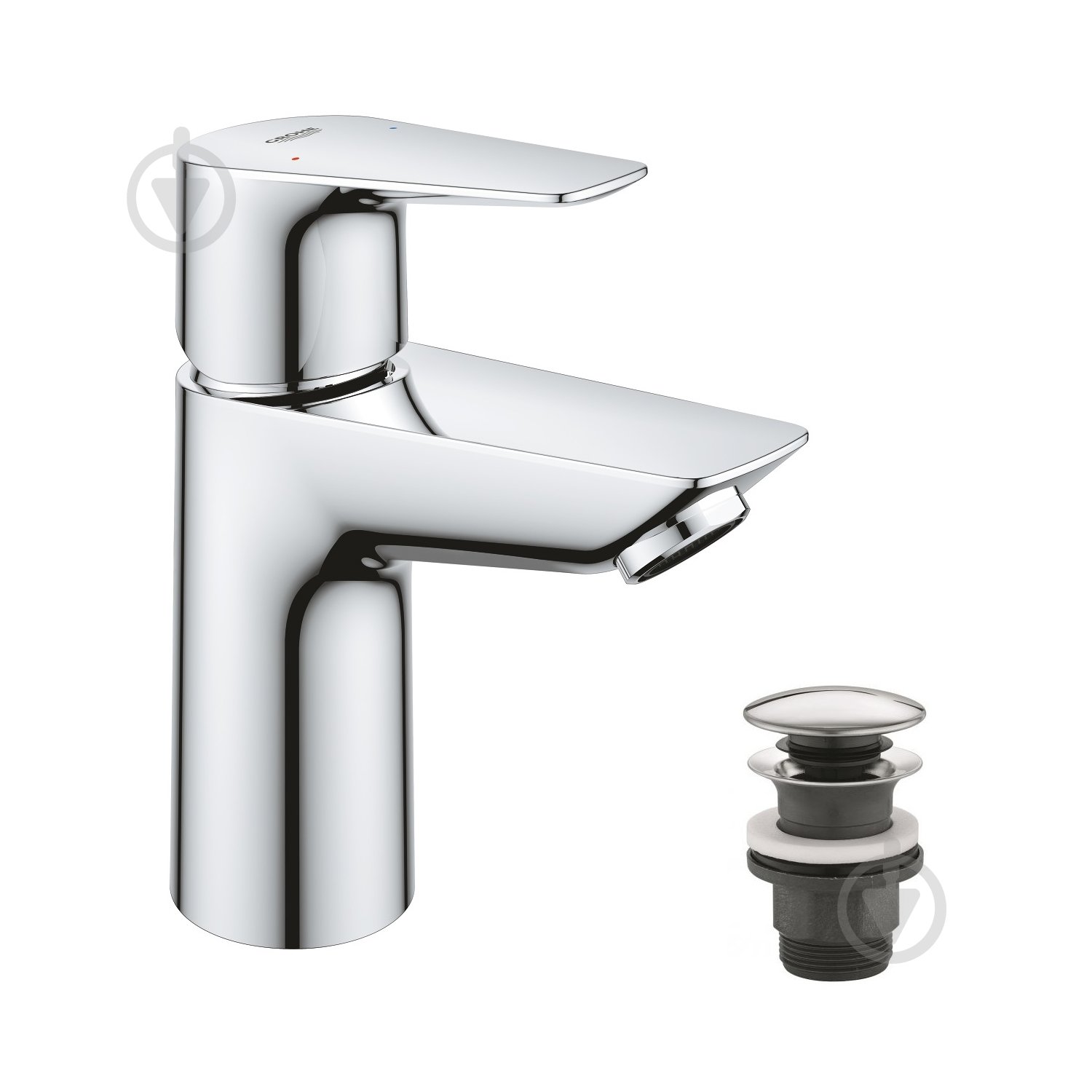 Змішувач для умивальника Grohe QuickFix Start Edge S-Size 24199001 з донним клапаном - фото 1 Змішувач для умивальника Grohe QuickFix Start Edge S-Size 24199001 з донним клапаном - фото 1