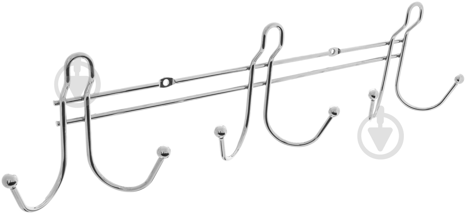 Вішалка  Arino гардеробная W4002A 6 крючков хром - фото 1