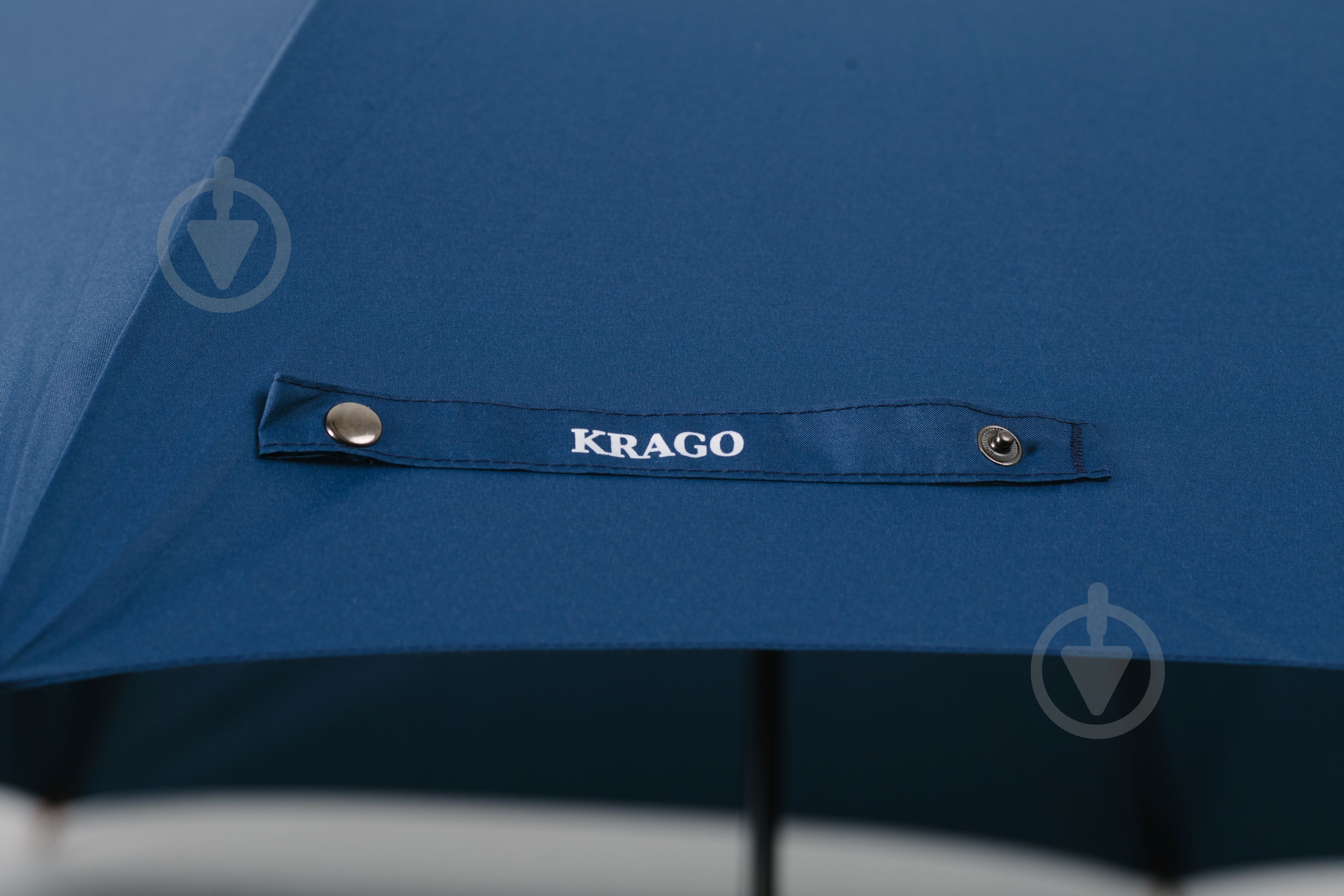 Зонт-трость KRAGO Wooden синий - фото 5