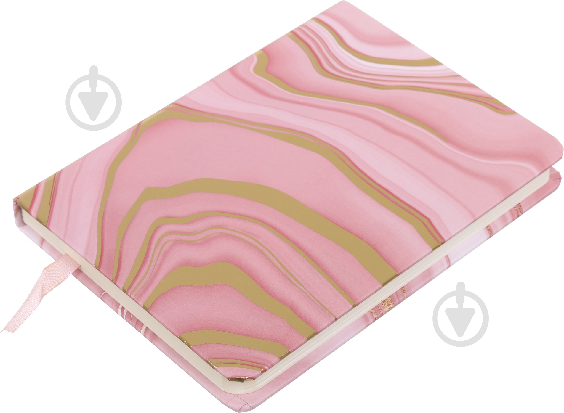 Блокнот Розовый мрамор 2 14,5х10,5 см - фото 1