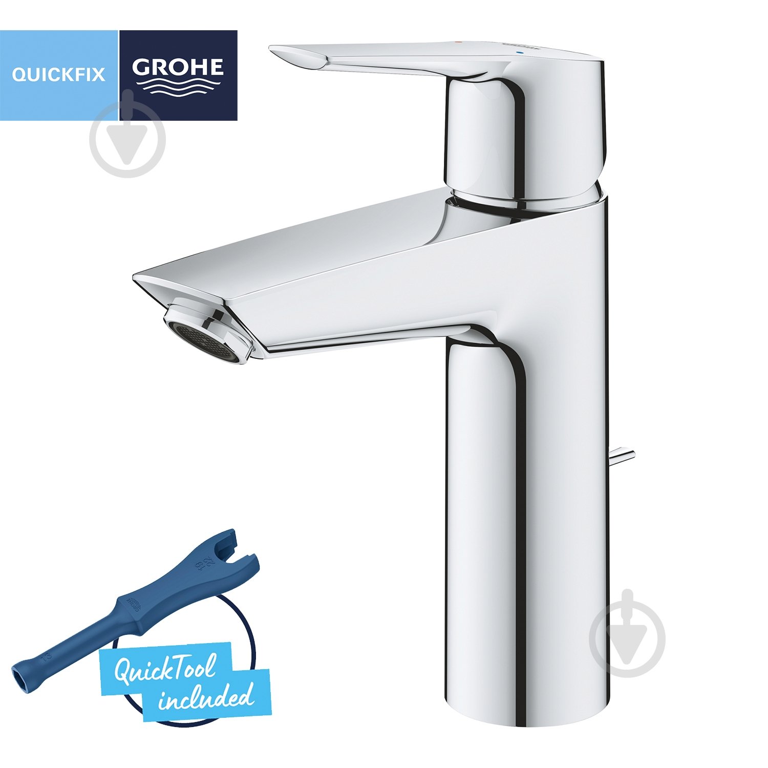 Змішувач для умивальника Grohe QuickFix Start M-Size 23455002 - фото 3 Змішувач для умивальника Grohe QuickFix Start M-Size 23455002 - фото 3