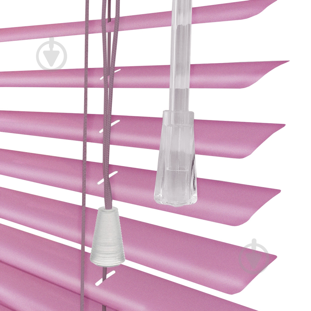 Жалюзи Rollotex алюминиевые горизонтальные с фиксацией 97х180 см розовые брашованые - фото 4