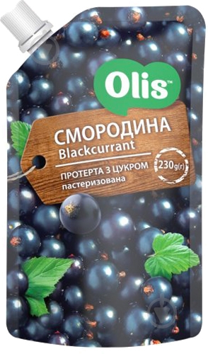 Ягоды перетертые ТМ Оліс Смородина 230 г - фото 1