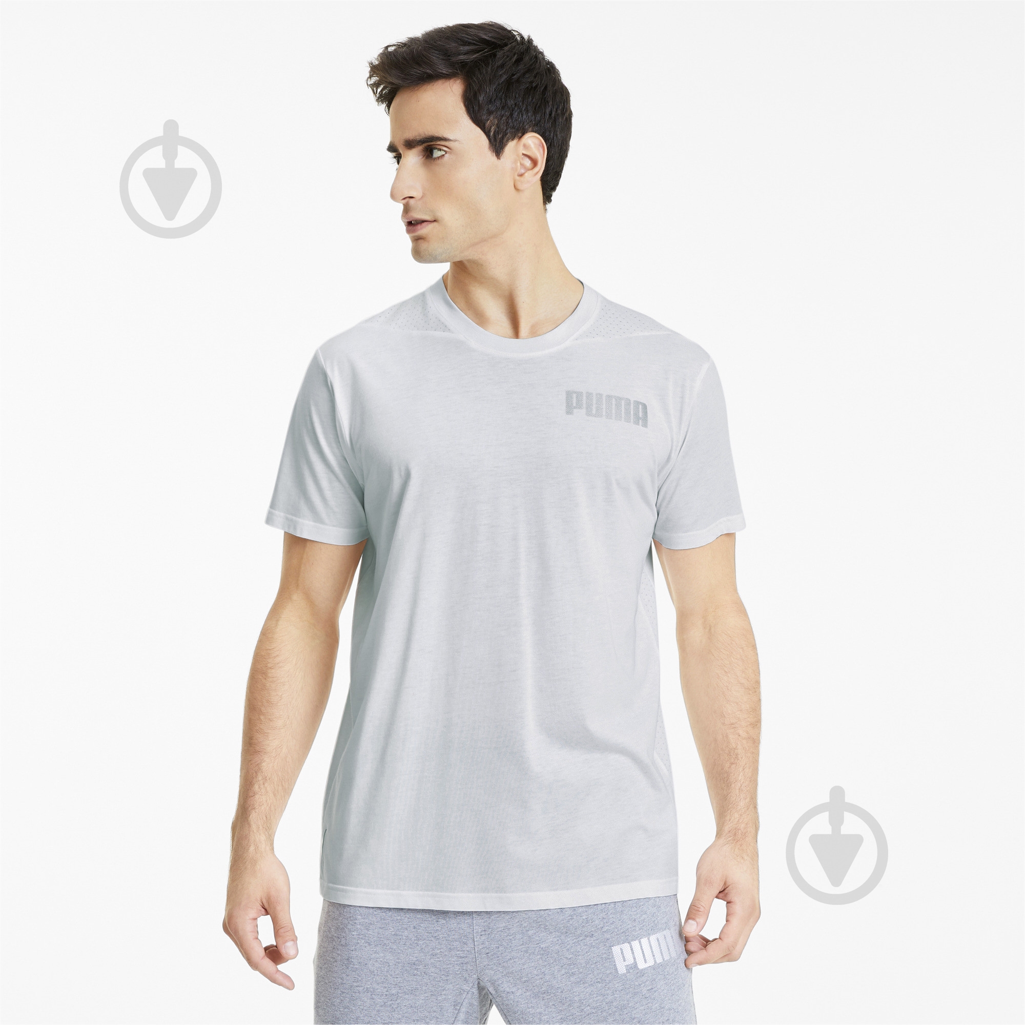 Футболка Puma Collective Triblend Tee 51899203 р.L белый - фото 1