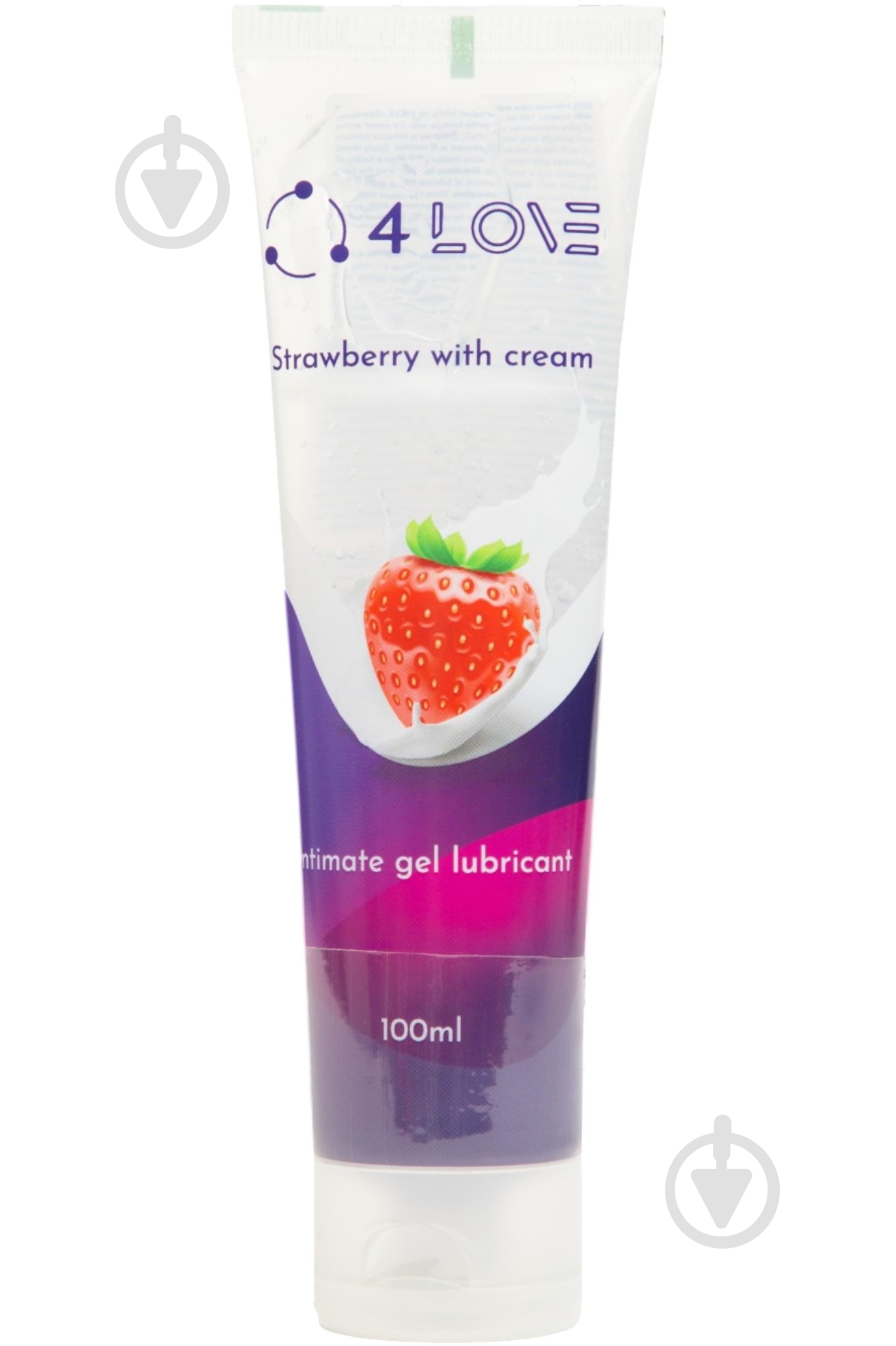 Інтимна гель-змазка 4LOVE Strawberry with cream - фото 1
