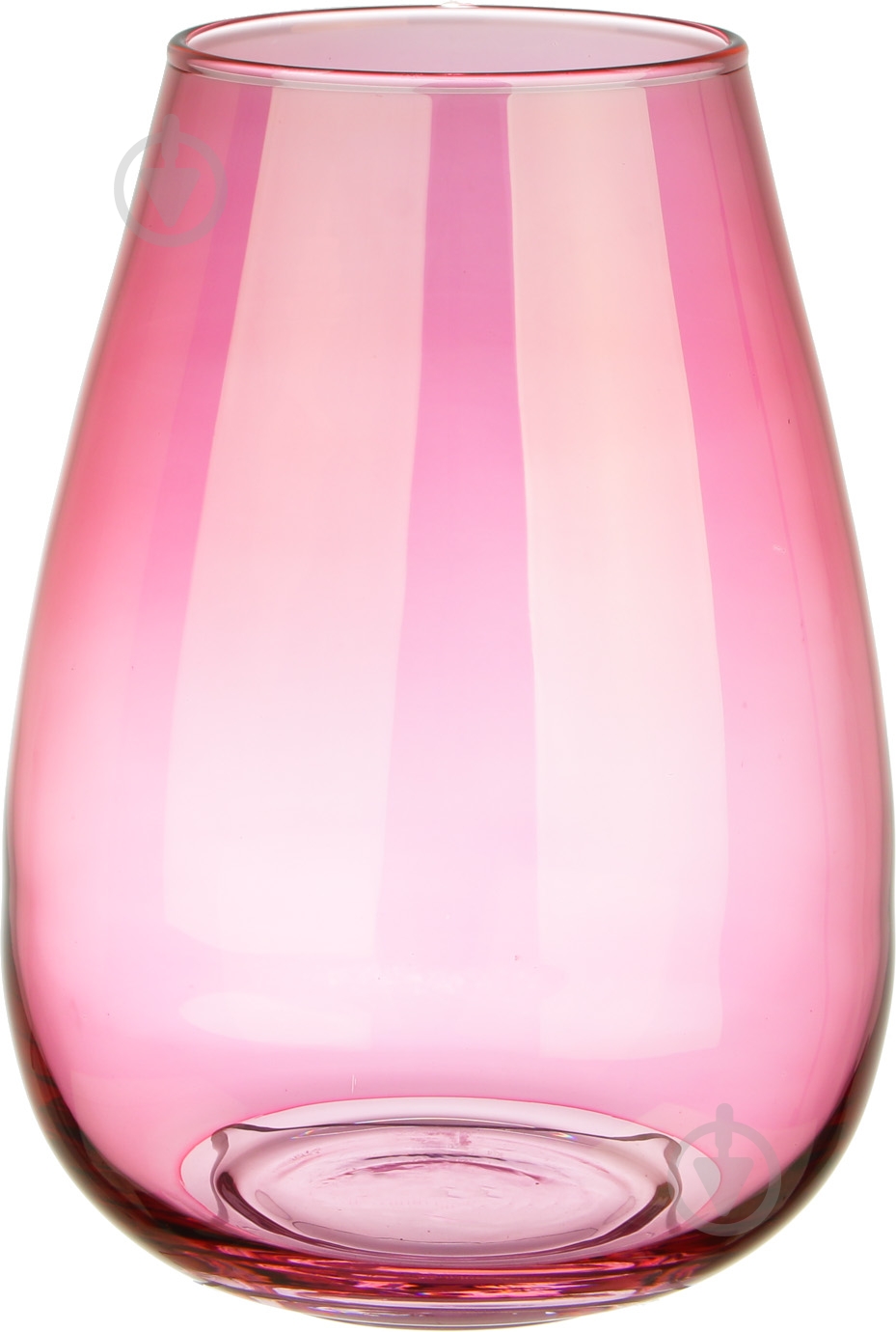 Ваза стеклянная Luster 25,5х18,5 см 25,5 см красная 17-10270B - фото 1