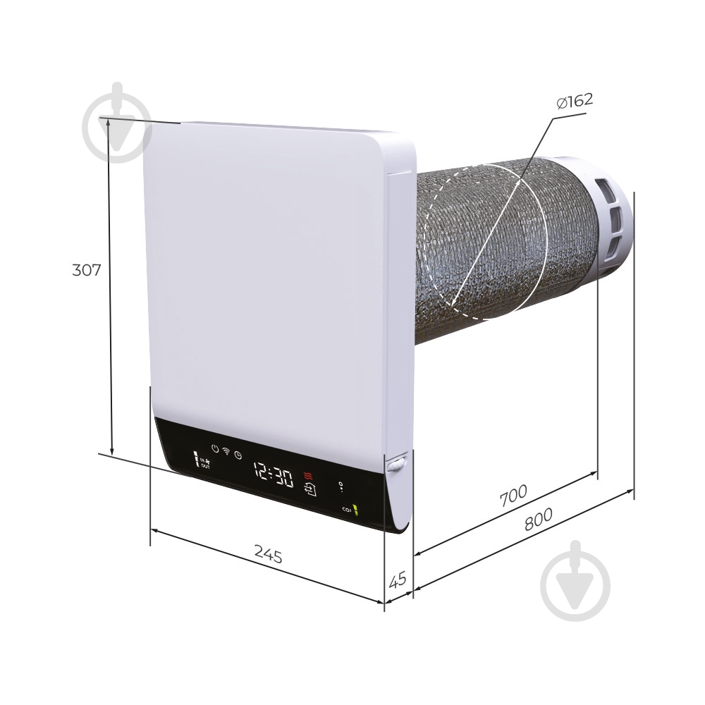 Проветриватель комнатный Вентс Брізі Еко 160-Е Л07 - фото 3 Проветриватель комнатный Вентс Брізі Еко 160-Е Л07 - фото 3