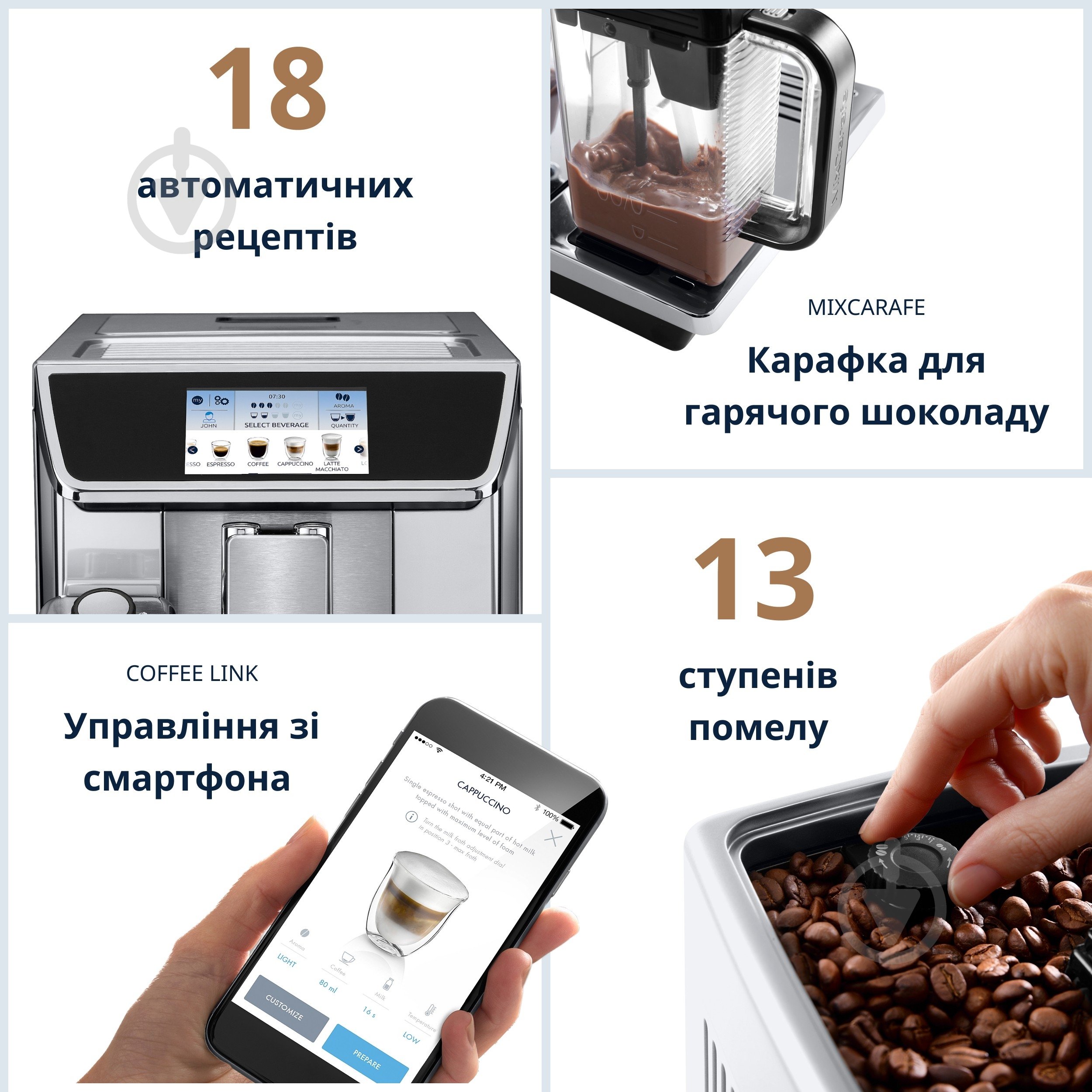 Кавомашина Delonghi ECAM650.85.MS PrimaDonna Elite - фото 4