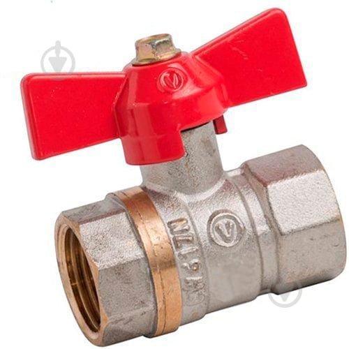 Кран шаровой Valvo Ду20 3/4 ВВ бабочка - фото 1