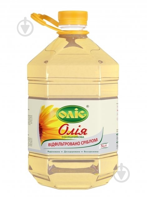 Масло подсолнечное ТМ Оліс 5 л - фото 1