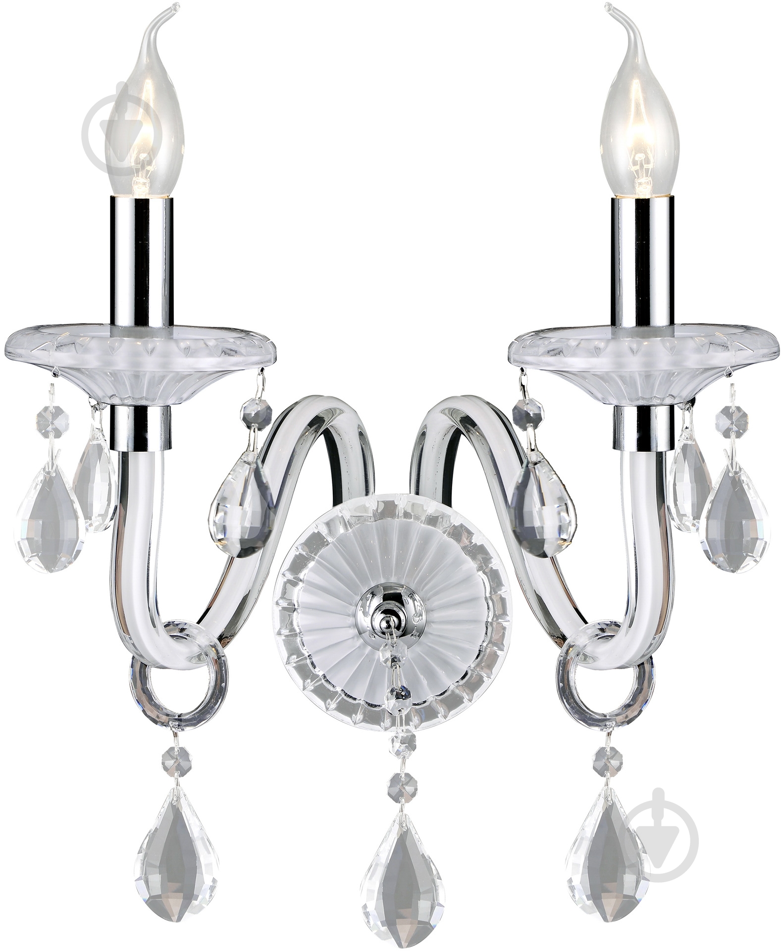 Бра Victoria Lighting 2x40 Вт E14 белый Arumi/AP2 - фото 3
