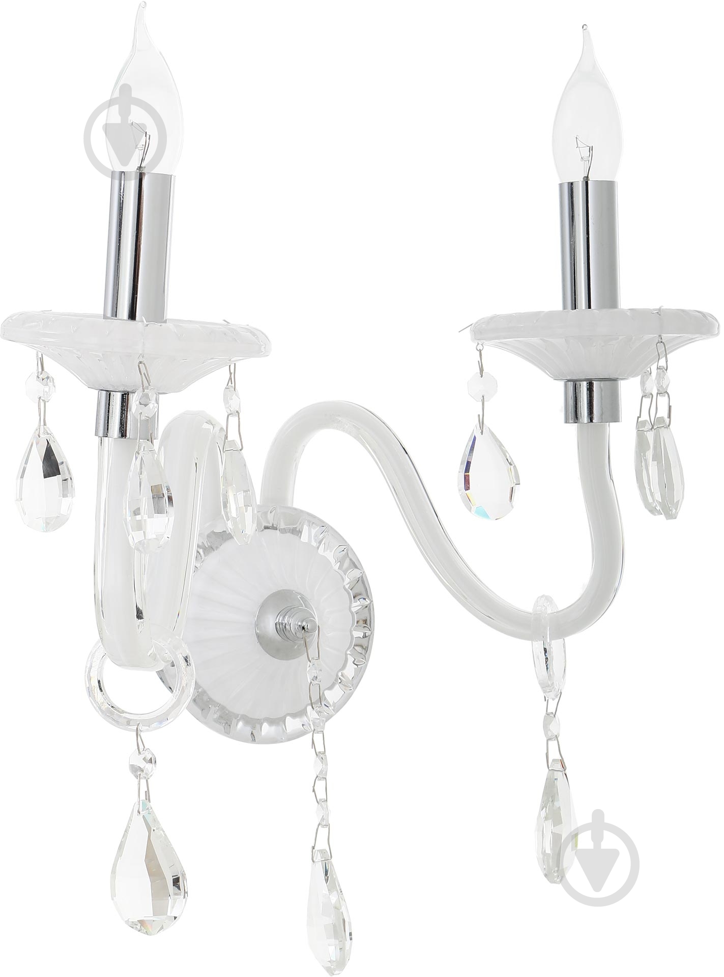 Бра Victoria Lighting 2x40 Вт E14 белый Arumi/AP2 - фото 1
