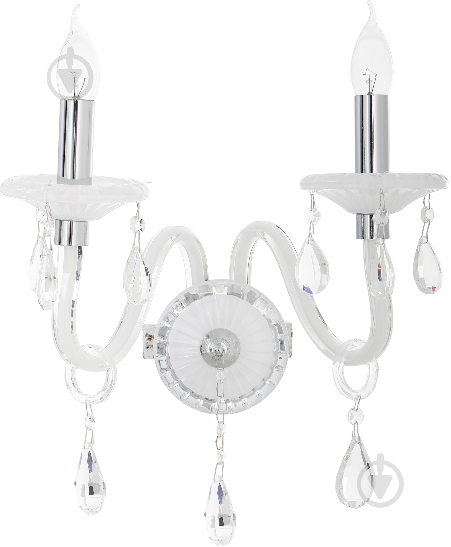 Бра Victoria Lighting 2x40 Вт E14 белый Arumi/AP2 - фото 2