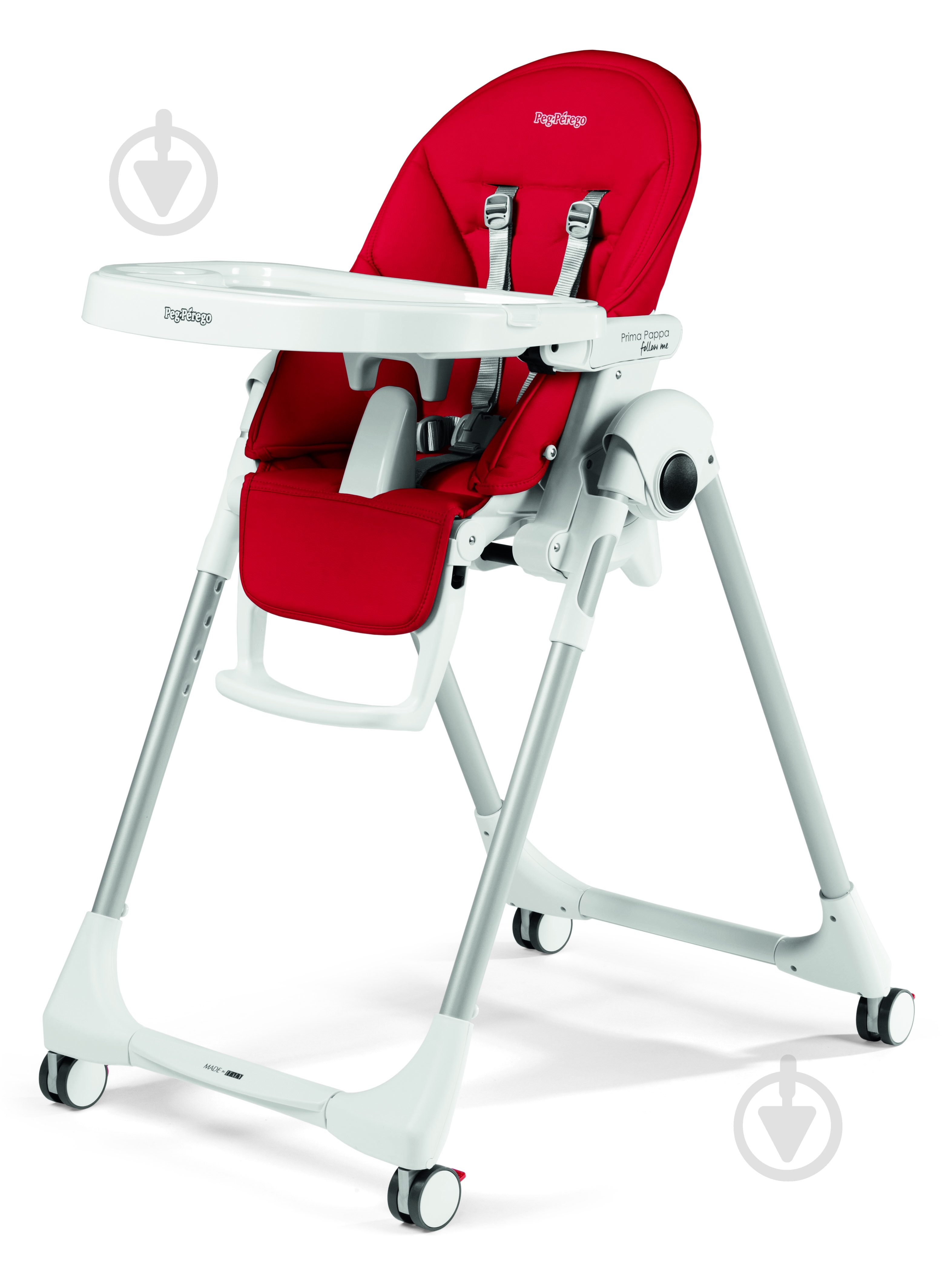 Стільчик для годування Peg-Perego Prima Pappa Follow Me Fragola (червоний) - фото 1