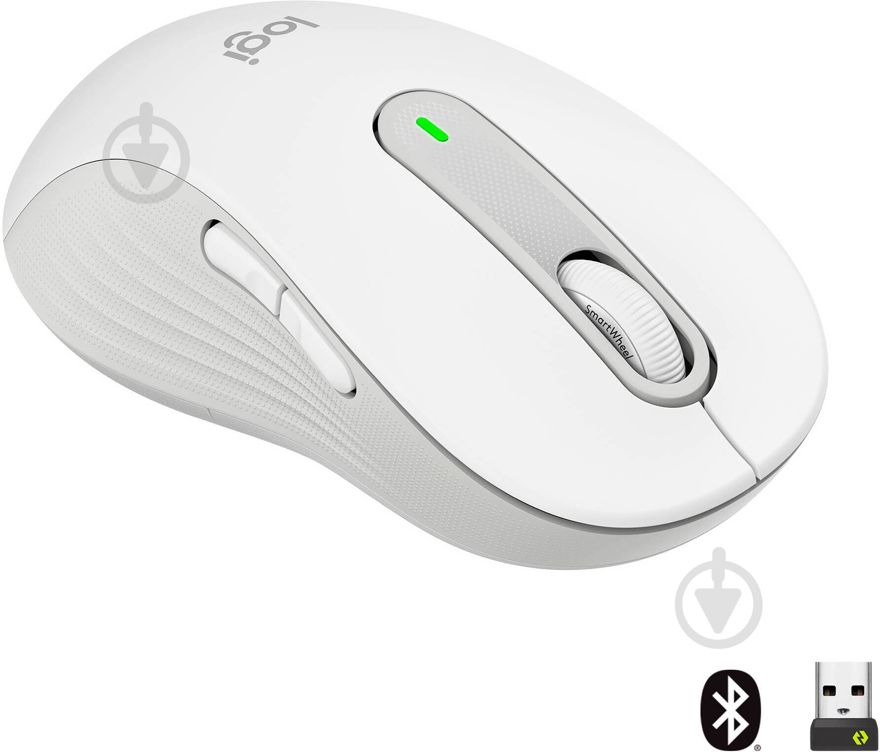 Мышь Logitech Signature M650 L Wireless Mouse LEFT white (910-006240) - фото 1 Мышь Logitech Signature M650 L Wireless Mouse LEFT white (910-006240) - фото 1