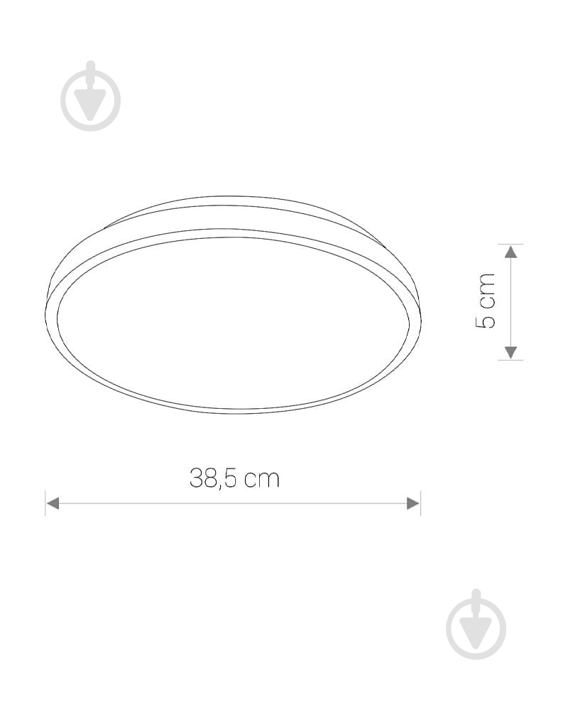 Светильник потолочный Nowodvorski Agnes Round 22 Вт белый 3000 К 10977 - фото 2