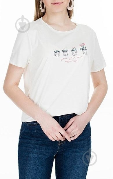 Футболка Mavi PRINTED TOP 168417-30769 р.M белый - фото 4