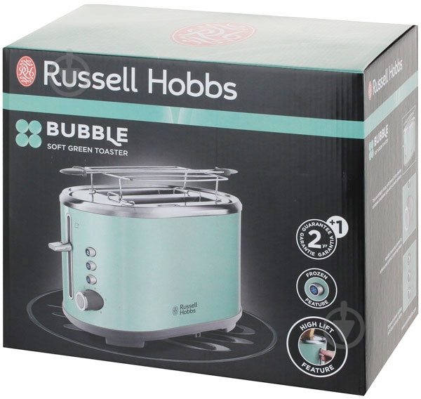 Тостер Russell Hobbs 25080-56 Bubble Green - фото 5 Тостер Russell Hobbs 25080-56 Bubble Green - фото 5