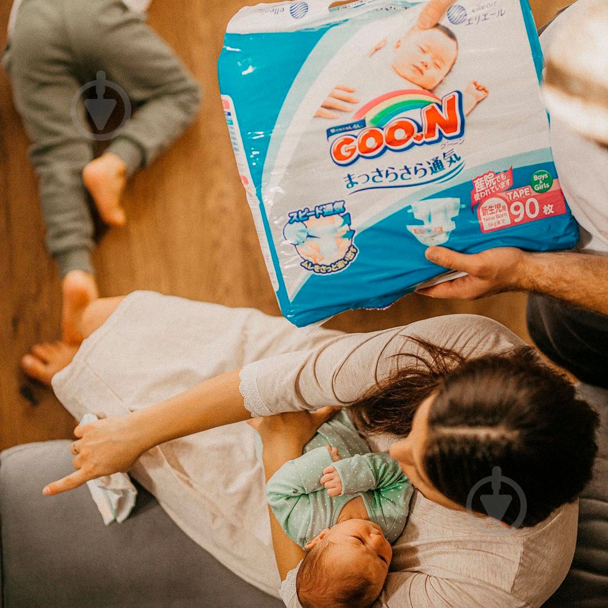 Підгузки Goo.N на липучках NB до 5 кг 90 шт. - фото 8 Підгузки Goo.N на липучках NB до 5 кг 90 шт. - фото 8