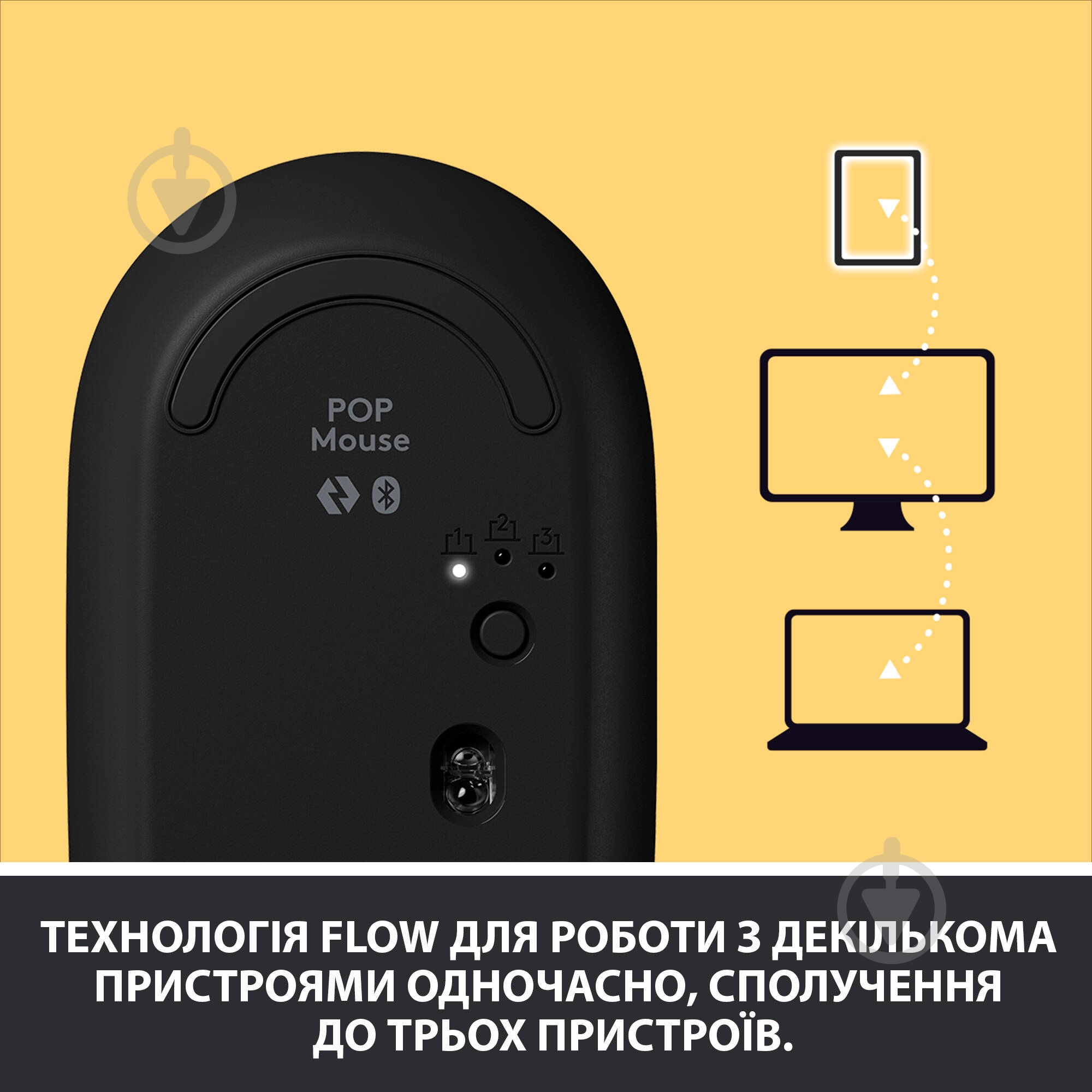Миша Logitech POP Mouse with emoji yellow (910-006546) - фото 7 Миша Logitech POP Mouse with emoji yellow (910-006546) - фото 7