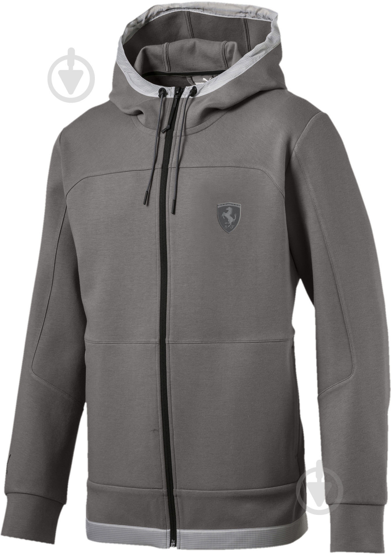 Джемпер Puma Ferrari Hooded Sweat Jacket 57785005 р. S серый - фото 1