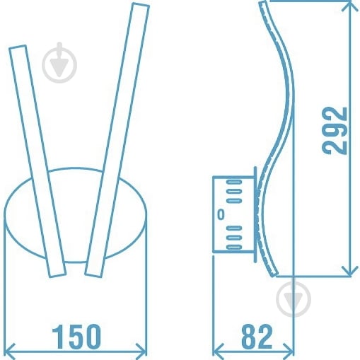 Бра Victoria Lighting LED 11 Вт белый Wave/PL2 - фото 2