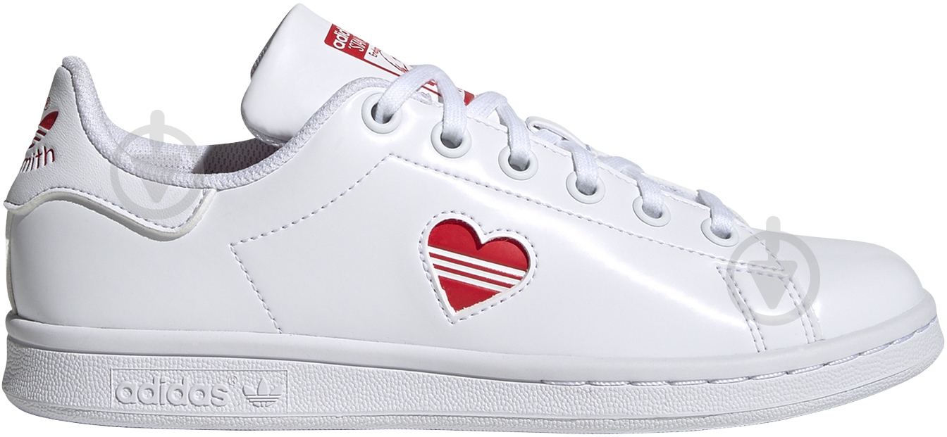 Кроссовки для девочек демисезонные Adidas STAN SMITH J FY4481 р.36 2/3 белые - фото 1