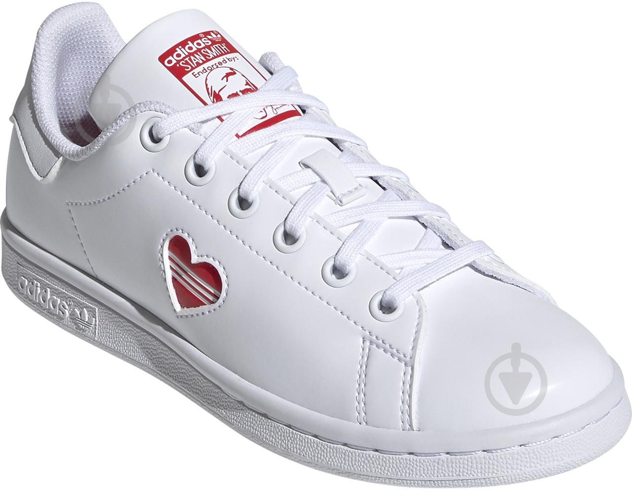 Кроссовки для девочек демисезонные Adidas STAN SMITH J FY4481 р.36 2/3 белые - фото 4
