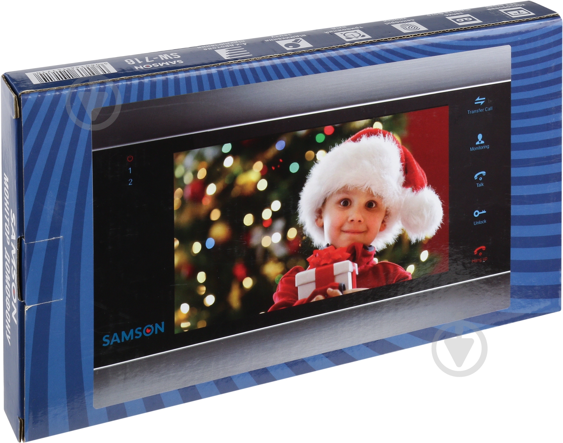 Видеодомофон Samson серебро SW-716 - фото 6