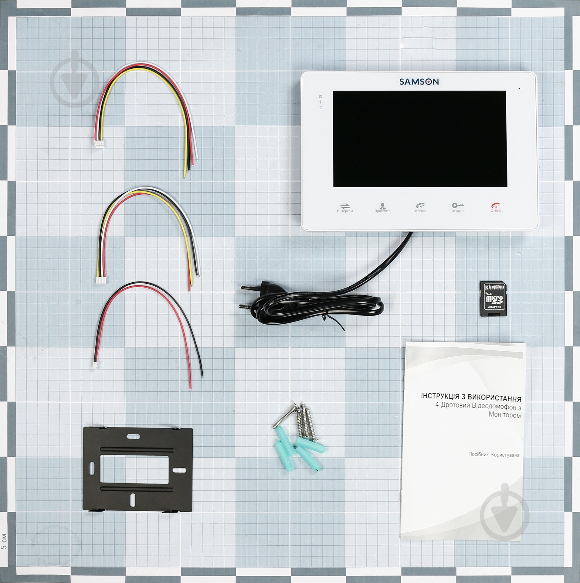 Видеодомофон Samson белый SW-718 - фото 6