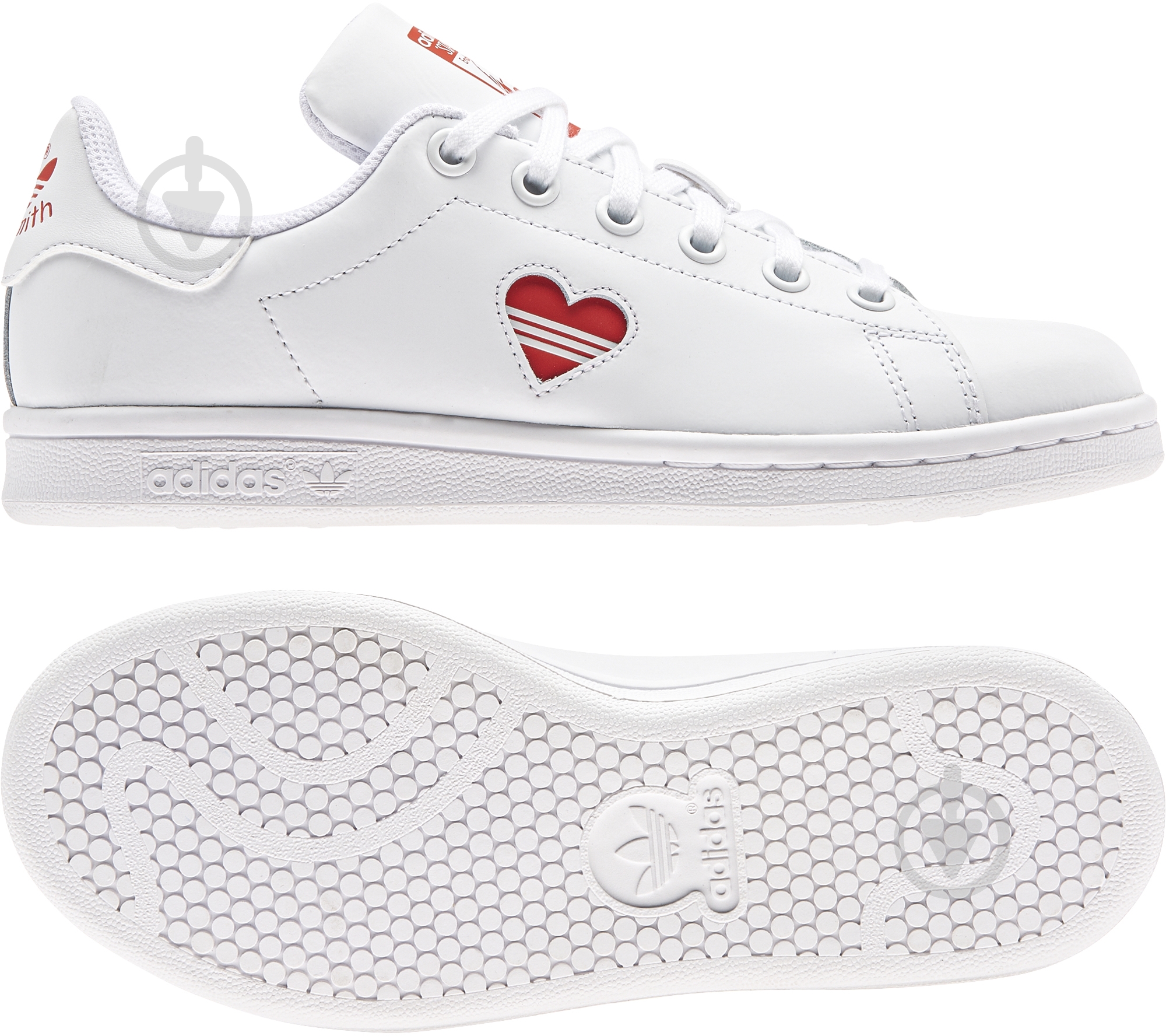 Кросівки для дівчаток демісезонні Adidas STAN SMITH J FY4481 р.37 1/3 білі - фото 6 Кросівки для дівчаток демісезонні Adidas STAN SMITH J FY4481 р.37 1/3 білі - фото 6