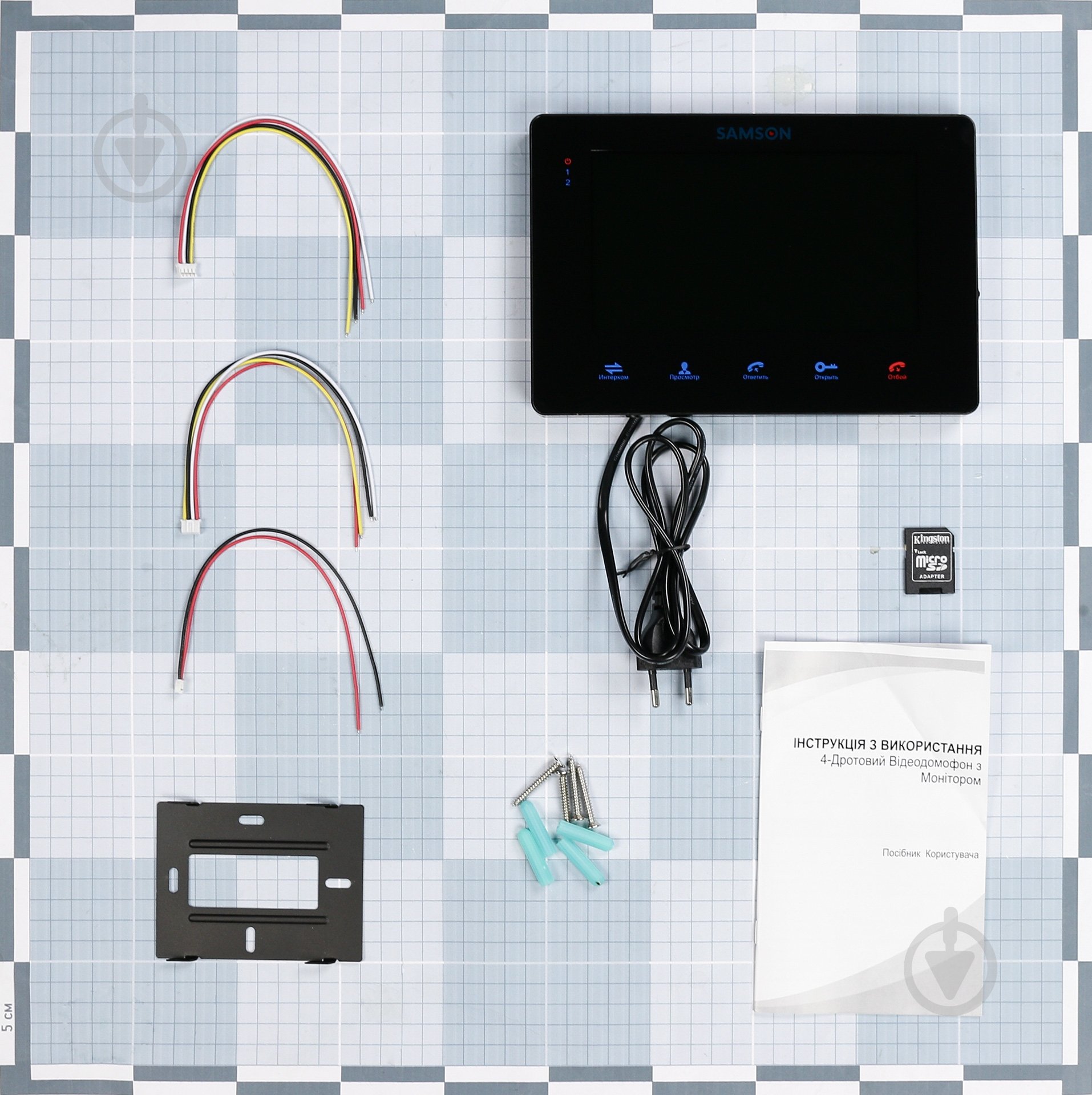 Видеодомофон Samson черный SW-718 - фото 6