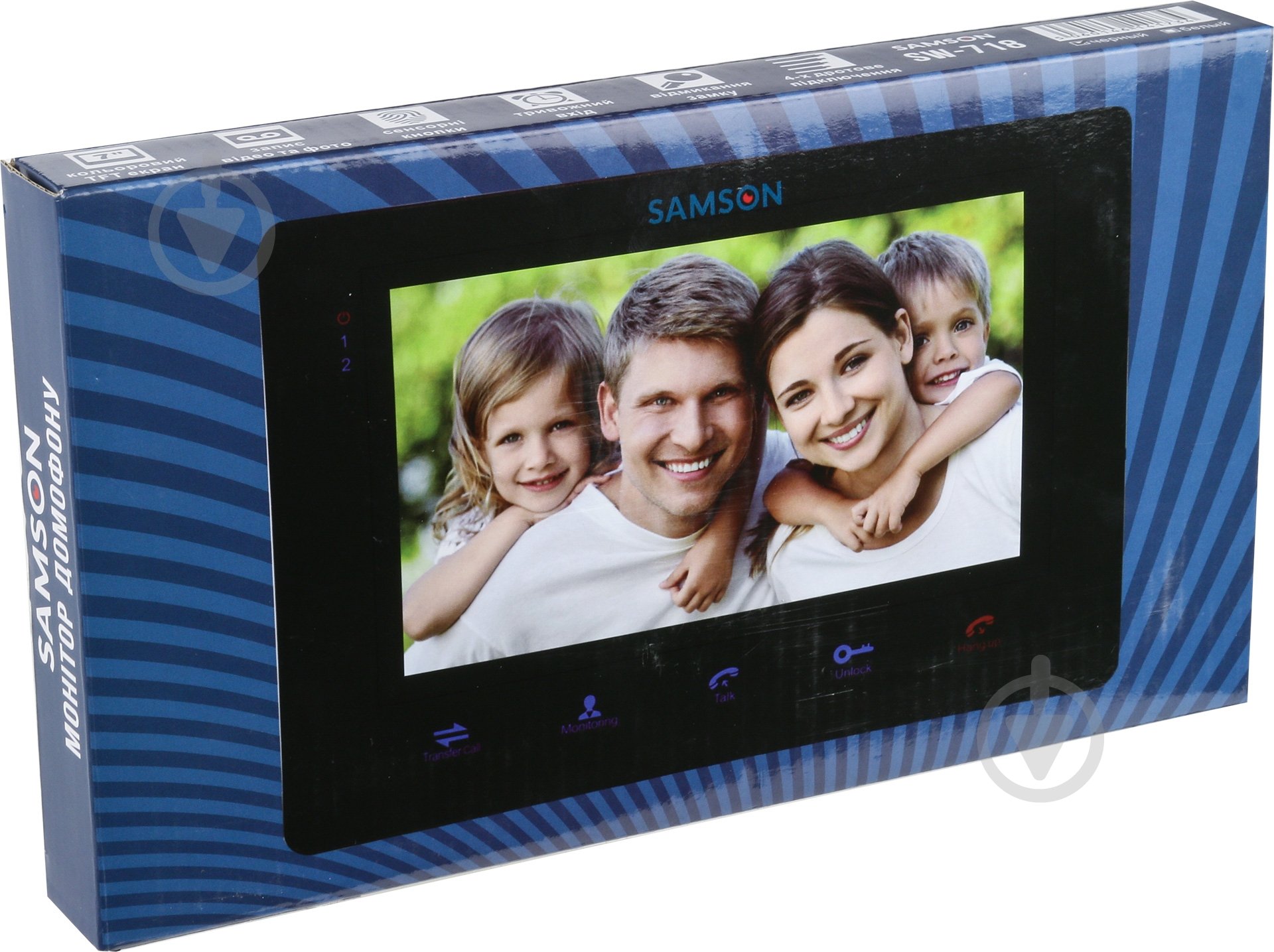 Видеодомофон Samson черный SW-718 - фото 7