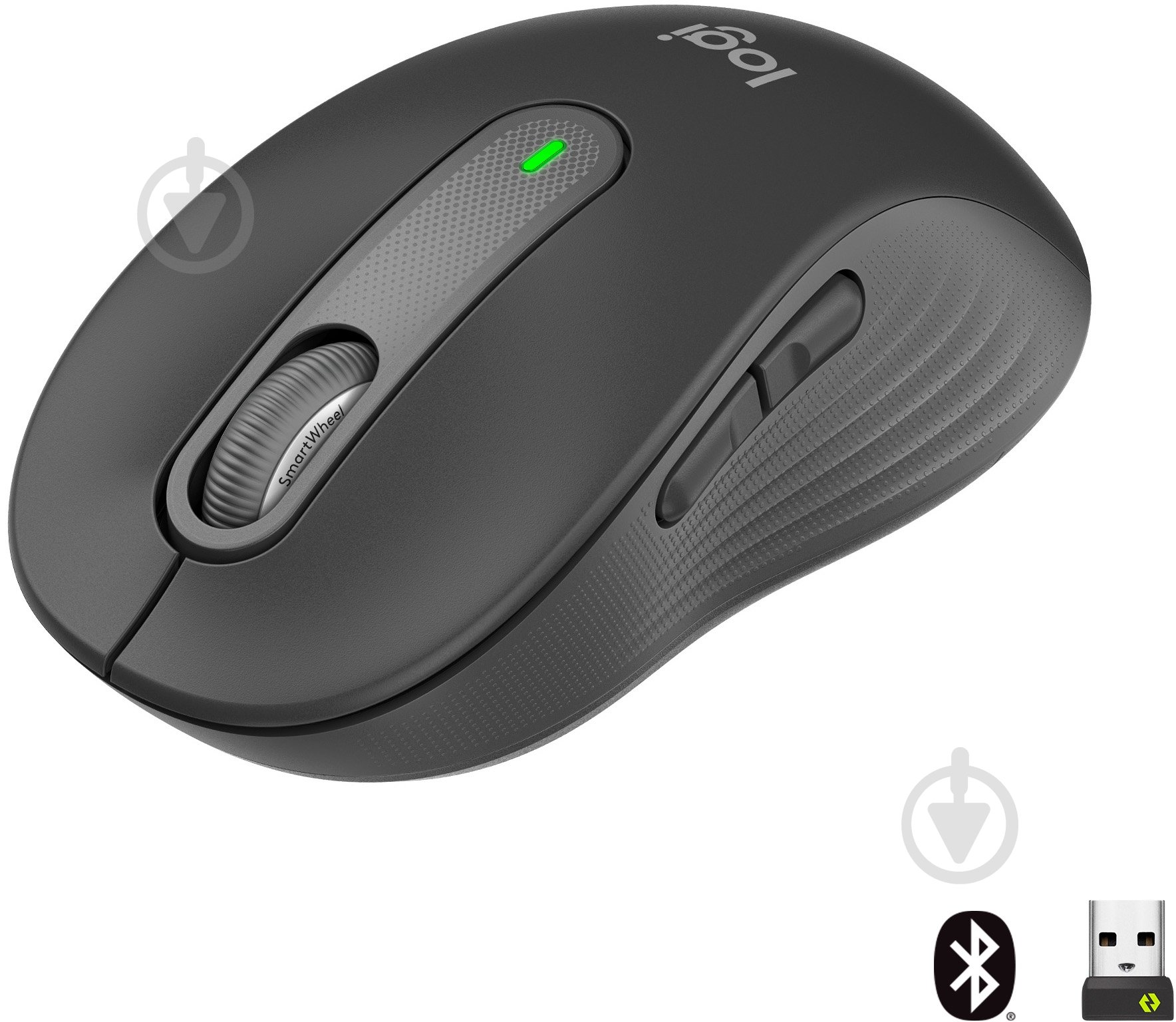 Мышь Logitech Signature M650 L Wireless Mouse graphite (910-006236) black (910-006236) - фото 1 Мышь Logitech Signature M650 L Wireless Mouse graphite (910-006236) black (910-006236) - фото 1