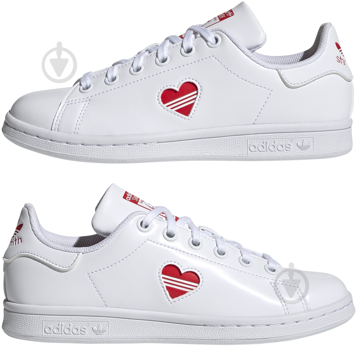 Кроссовки для девочек демисезонные Adidas STAN SMITH J FY4481 р.38 белые - фото 5