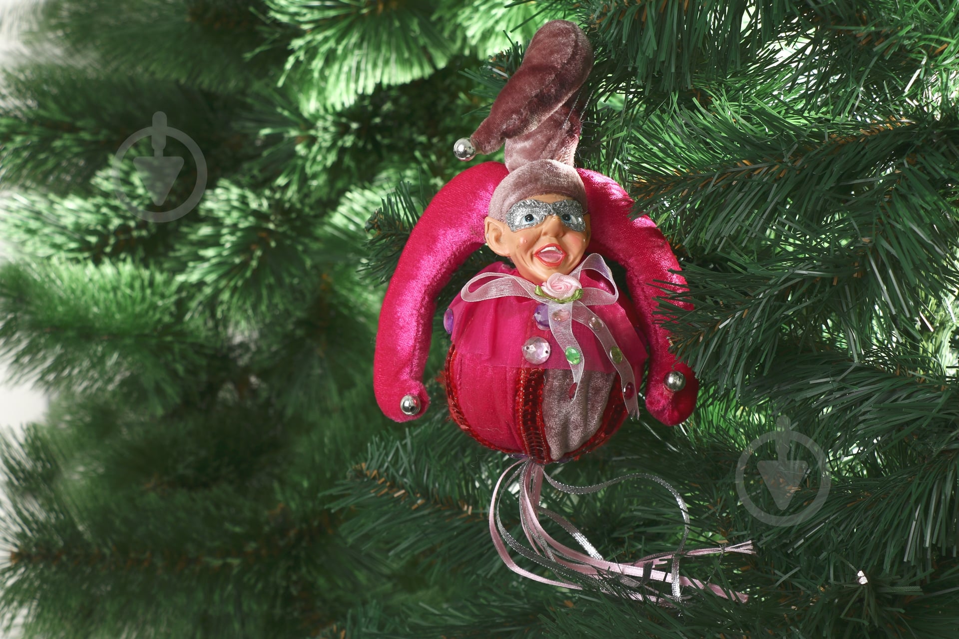 Подвеска Шут на шаре 15 см - фото 2