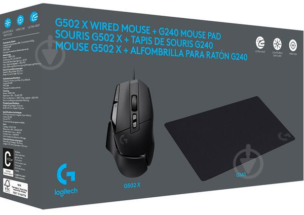 Мышь Logitech G502 X Gaming Mouse black (991-000489) - фото 3