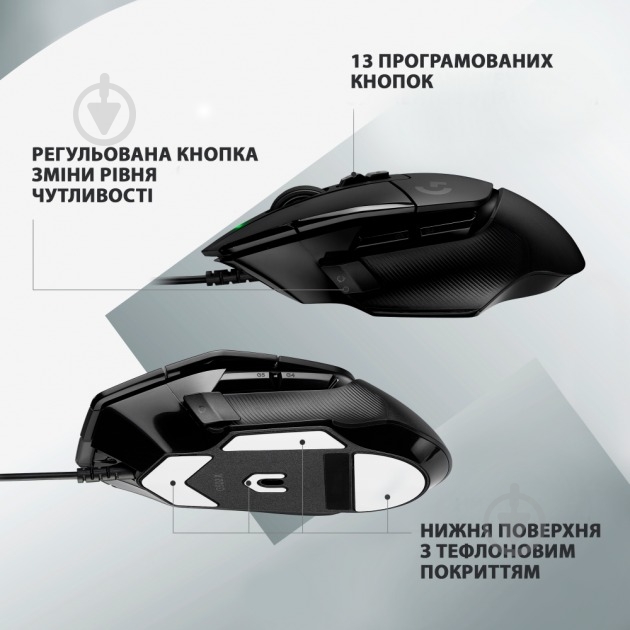 Мышь Logitech G502 X Gaming Mouse black (991-000489) - фото 7