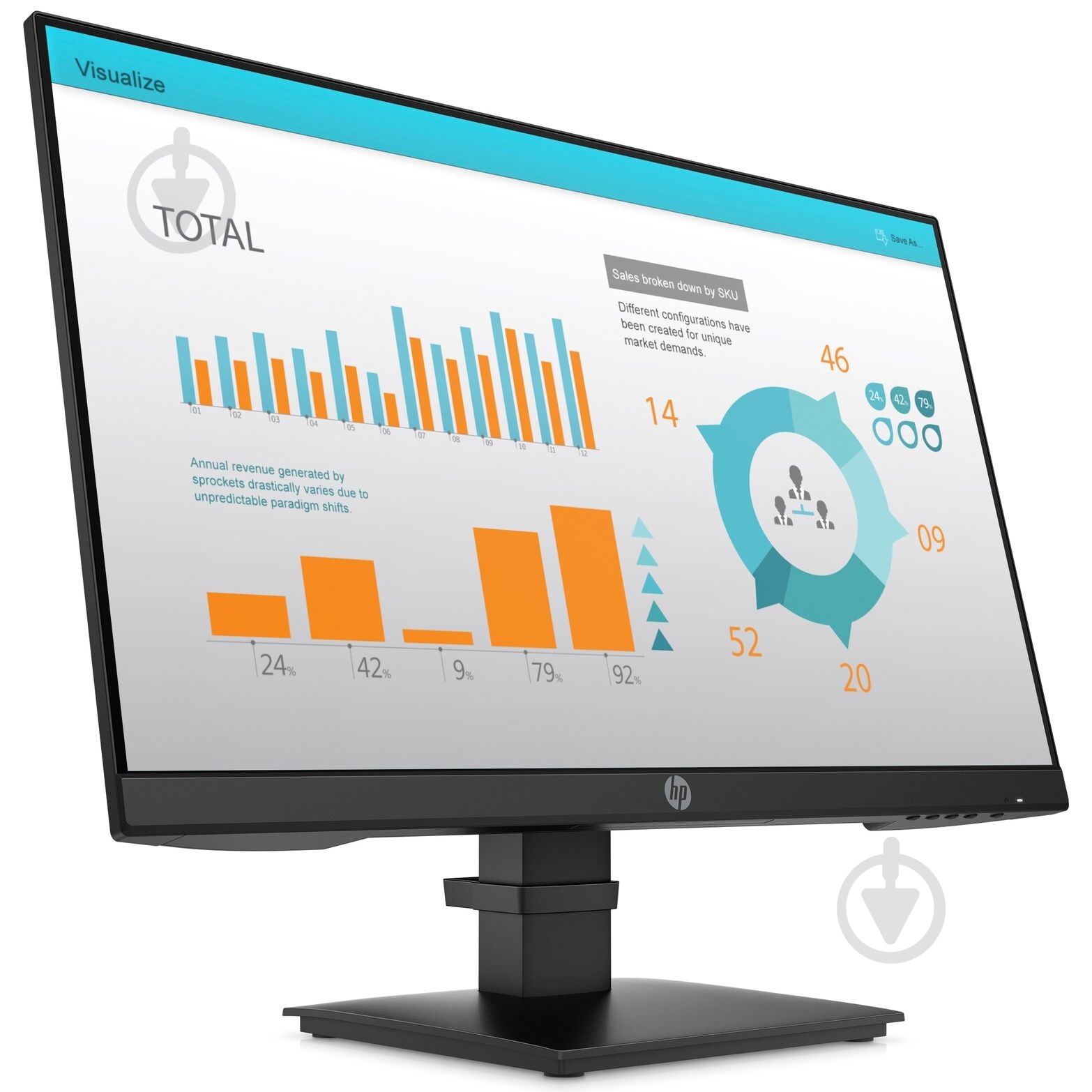 Монитор HP P24 G4 23,8" (1A7E5AA) - фото 2 Монитор HP P24 G4 23,8" (1A7E5AA) - фото 2